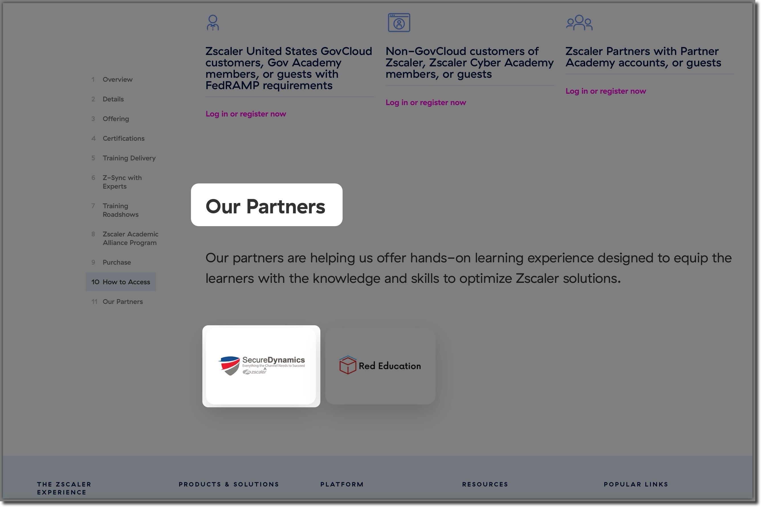 Zscaler Cyber Academy partner overview